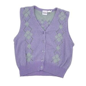 Liz Claiborne Lavender Knit Vest
